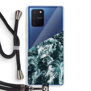 CaseCompany Zee golf: Samsung Galaxy Note 10 Lite Transparant Hoesje met koord