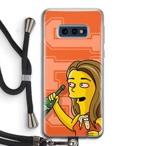 CaseCompany Jamie Lee Simpson: Samsung Galaxy S10e Transparant Hoesje met koord