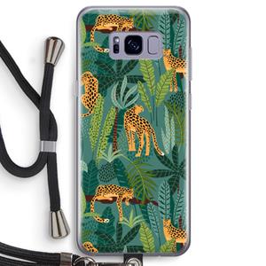 CaseCompany Luipaard 2: Samsung Galaxy S8 Transparant Hoesje met koord