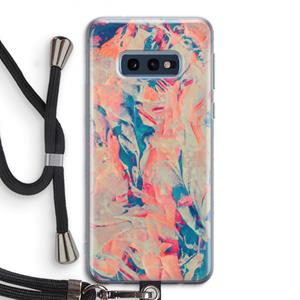 CaseCompany Alone: Samsung Galaxy S10e Transparant Hoesje met koord