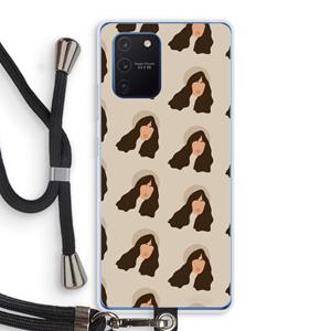 CaseCompany Bonjour mon amour: Samsung Galaxy Note 10 Lite Transparant Hoesje met koord