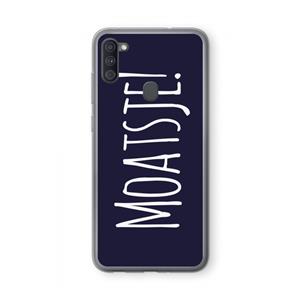 CaseCompany Moatsje!: Samsung Galaxy A11 Transparant Hoesje