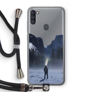 CaseCompany Wanderlust: Samsung Galaxy A11 Transparant Hoesje met koord