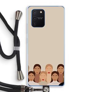 CaseCompany Girls girls girls: Samsung Galaxy Note 10 Lite Transparant Hoesje met koord