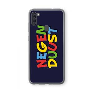 CaseCompany 90's One: Samsung Galaxy A11 Transparant Hoesje