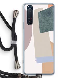 CaseCompany Lindo: Sony Xperia 5 II Transparant Hoesje met koord