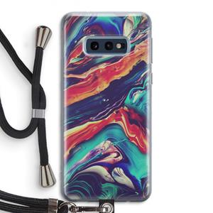 CaseCompany Chameleon Sun: Samsung Galaxy S10e Transparant Hoesje met koord