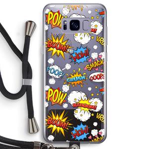 CaseCompany Pow Smack: Samsung Galaxy S8 Transparant Hoesje met koord