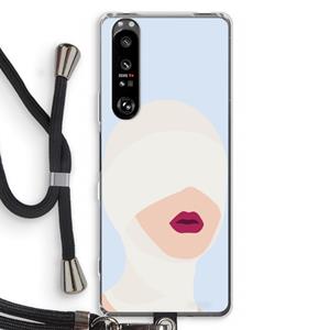 CaseCompany Incognito: Sony Xperia 1 III Transparant Hoesje met koord