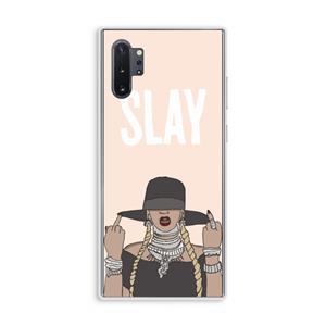 CaseCompany Slay All Day: Samsung Galaxy Note 10 Plus Transparant Hoesje