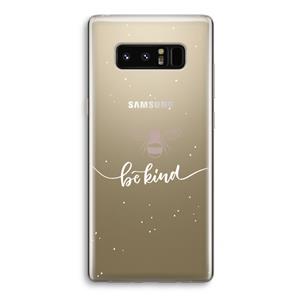 CaseCompany Be(e) kind: Samsung Galaxy Note 8 Transparant Hoesje