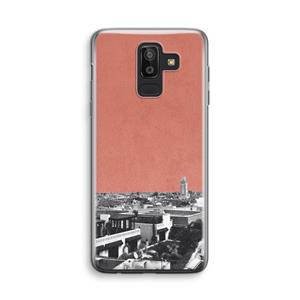 CaseCompany Marrakech Skyline : Samsung Galaxy J8 (2018) Transparant Hoesje