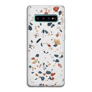 CaseCompany Terrazzo N°4: Samsung Galaxy S10 Plus Transparant Hoesje
