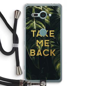 CaseCompany Take me back: Sony Xperia XZ2 Compact Transparant Hoesje met koord