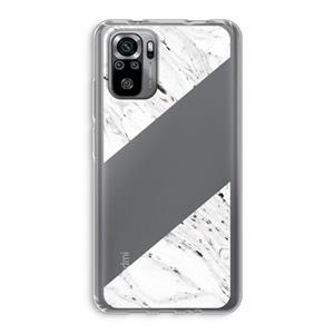 CaseCompany Biggest stripe: Xiaomi Redmi Note 10S Transparant Hoesje