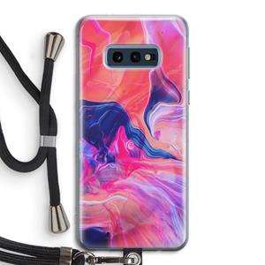 CaseCompany Earth And Ocean: Samsung Galaxy S10e Transparant Hoesje met koord
