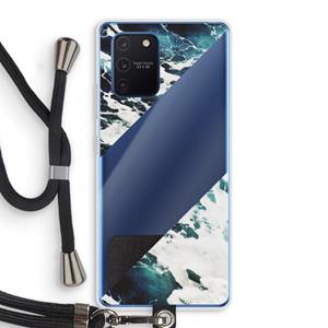CaseCompany Golven: Samsung Galaxy Note 10 Lite Transparant Hoesje met koord