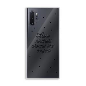 CaseCompany Confetti: Samsung Galaxy Note 10 Plus Transparant Hoesje