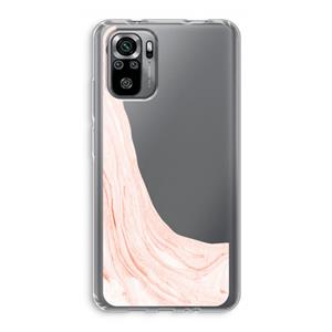 CaseCompany Peach bath: Xiaomi Redmi Note 10S Transparant Hoesje