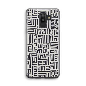 CaseCompany Moroccan Print: Samsung Galaxy J8 (2018) Transparant Hoesje