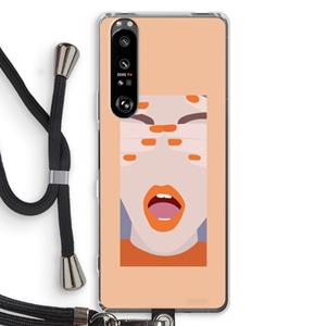 CaseCompany Surprise: Sony Xperia 1 III Transparant Hoesje met koord