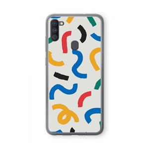 CaseCompany Illustratieve pop 2: Samsung Galaxy A11 Transparant Hoesje
