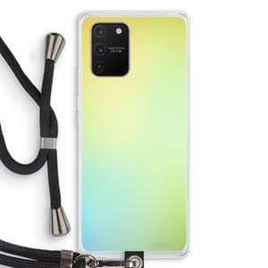 CaseCompany Minty mist pastel: Samsung Galaxy S10 Lite Transparant Hoesje met koord