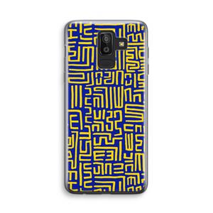 CaseCompany Majorelle Blue Print: Samsung Galaxy J8 (2018) Transparant Hoesje