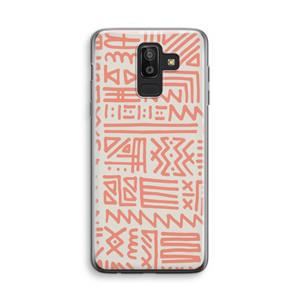 CaseCompany Marrakech Pink: Samsung Galaxy J8 (2018) Transparant Hoesje
