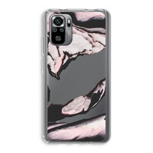 CaseCompany Roze stroom: Xiaomi Redmi Note 10S Transparant Hoesje