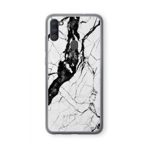 CaseCompany Witte marmer 2: Samsung Galaxy A11 Transparant Hoesje