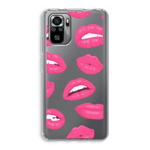 CaseCompany Bite my lip: Xiaomi Redmi Note 10S Transparant Hoesje