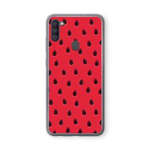 CaseCompany Watermelon: Samsung Galaxy A11 Transparant Hoesje