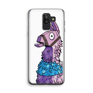 CaseCompany Lama: Samsung Galaxy J8 (2018) Transparant Hoesje