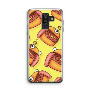 CaseCompany Hamburger: Samsung Galaxy J8 (2018) Transparant Hoesje