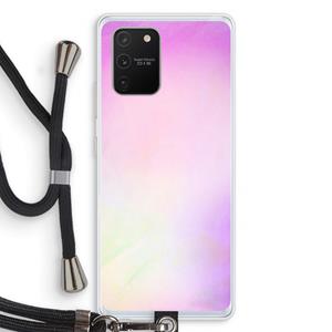 CaseCompany Flow mist pastel: Samsung Galaxy S10 Lite Transparant Hoesje met koord