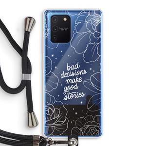 CaseCompany Good stories: Samsung Galaxy Note 10 Lite Transparant Hoesje met koord
