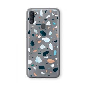 CaseCompany Terrazzo N°13: Samsung Galaxy A11 Transparant Hoesje