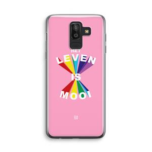 CaseCompany Het Leven Is Mooi: Samsung Galaxy J8 (2018) Transparant Hoesje