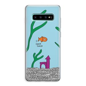 CaseCompany Aquarium: Samsung Galaxy S10 Plus Transparant Hoesje