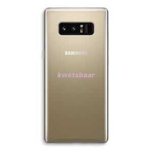 CaseCompany kwetsbaar: Samsung Galaxy Note 8 Transparant Hoesje