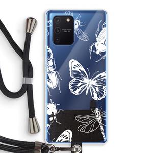 CaseCompany Tiny Bugs: Samsung Galaxy Note 10 Lite Transparant Hoesje met koord