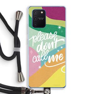 CaseCompany Don't call: Samsung Galaxy Note 10 Lite Transparant Hoesje met koord