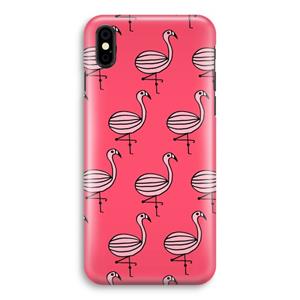 CaseCompany Flamingo: iPhone X Volledig Geprint Hoesje