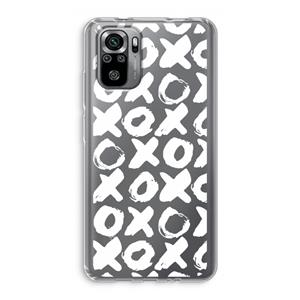 CaseCompany XOXO: Xiaomi Redmi Note 10S Transparant Hoesje