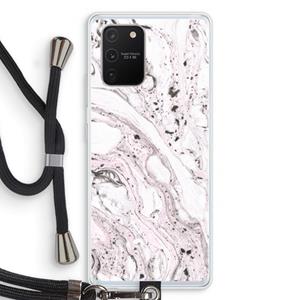 CaseCompany Mengelmoes: Samsung Galaxy S10 Lite Transparant Hoesje met koord