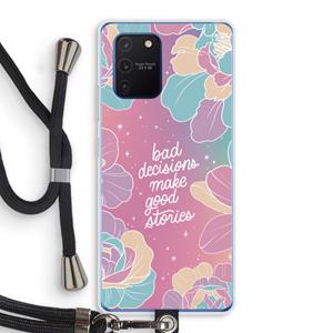 CaseCompany Good stories: Samsung Galaxy Note 10 Lite Transparant Hoesje met koord