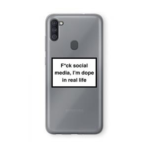 CaseCompany I'm dope: Samsung Galaxy A11 Transparant Hoesje