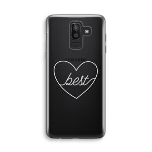 CaseCompany Best heart pastel: Samsung Galaxy J8 (2018) Transparant Hoesje