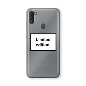 CaseCompany Limited edition: Samsung Galaxy A11 Transparant Hoesje